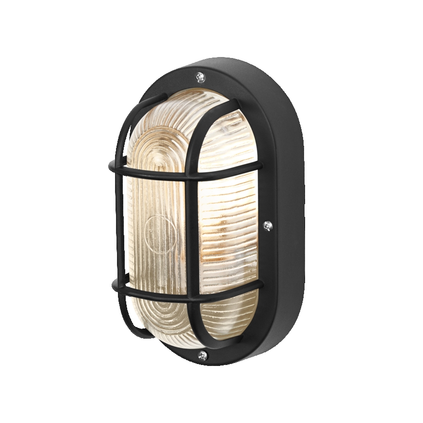 Osram - Außenwandleuchte BULKHEAD 1xE27/10W/230V IP54 schwarz