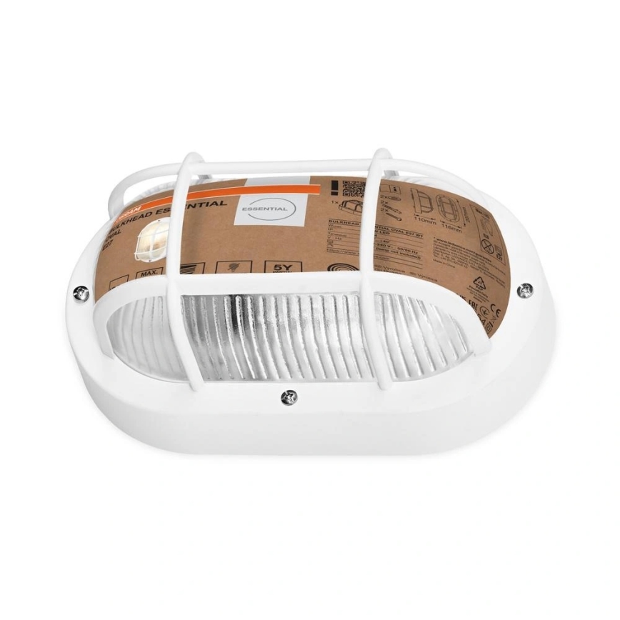 Osram - Außenwandleuchte BULKHEAD 1xE27/10W/230V IP54 weiß