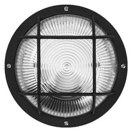 Osram - Außenwandleuchte BULKHEAD 1xE27/10W/230V Ø 19 cm IP54 schwarz