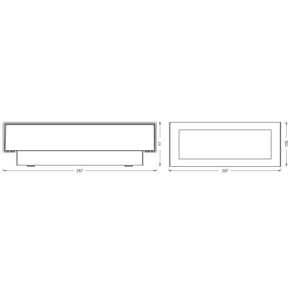 Osram - Außenwandleuchte ENDURA STYLE LED/10W/230V IP54 Anthrazit
