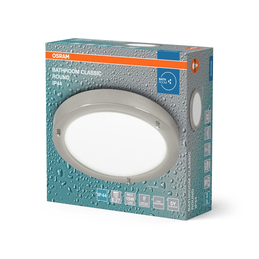 Osram - Badezimmer-Deckenleuchte BATHROOM CLASSIC 1xE27/15W/230V Ø 31 cm IP44