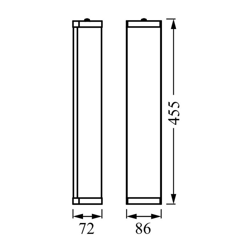 Osram - Badezimmer-Wandleuchte BATHROOM CLASSIC 3xE14/12W/230V IP44 glänzendes Chrom