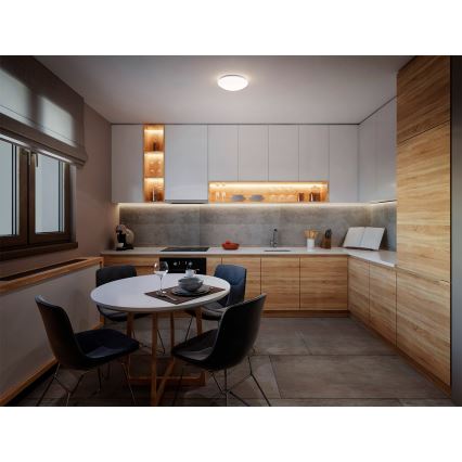 Osram - Deckenleuchte CEILING ESSENTIAL 1xE27/25W/230V Ø 25 cm weiß