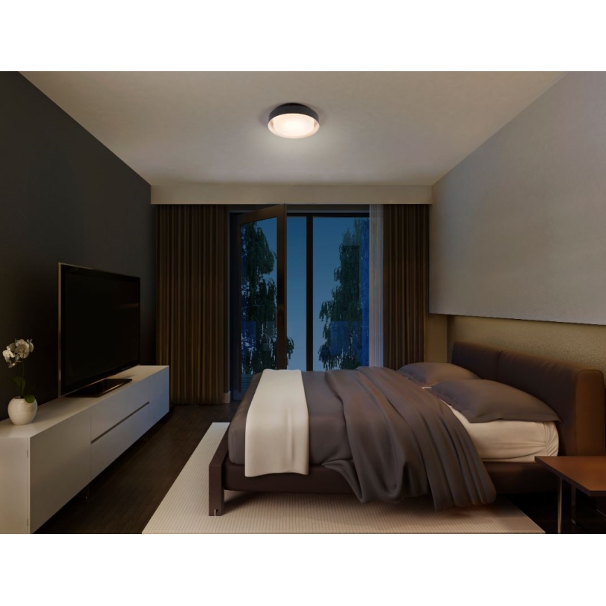 Osram - Deckenleuchte ORBIS MADRID 2xE27/10W/230V Ø 29 cm schwarz