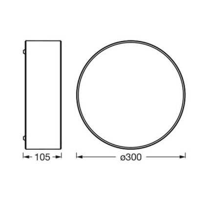 Osram - Deckenleuchte ORBIS PARIS 1xE27/25W/230V Ø 30 cm braun