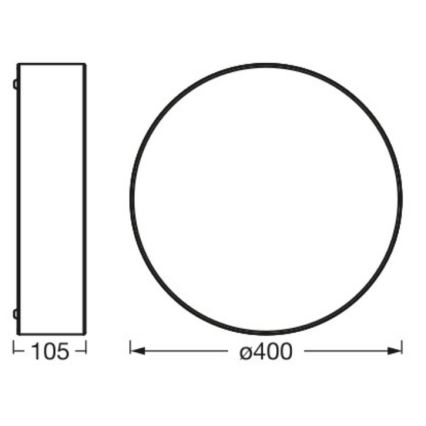 Osram - Deckenleuchte ORBIS PARIS 2xE27/25W/230V Ø 40 cm braun