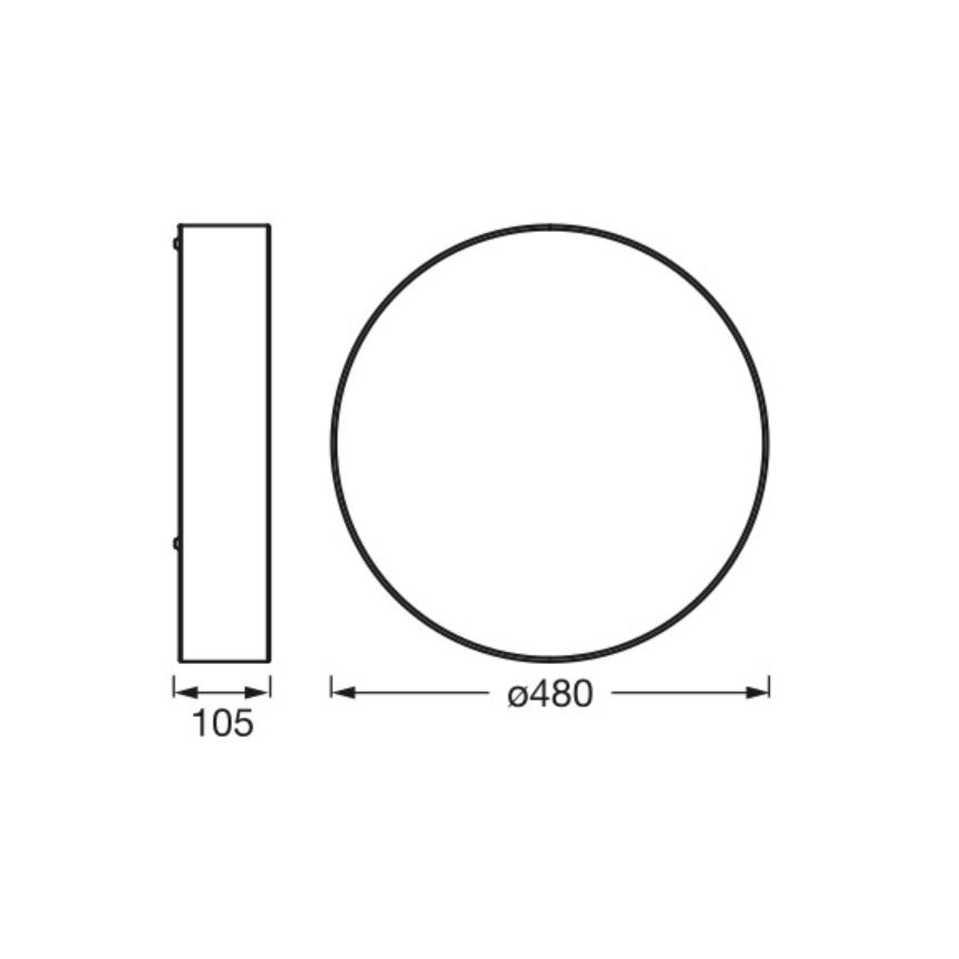 Osram - Deckenleuchte ORBIS PARIS 3xE27/25W/230V Ø 48 cm weiß