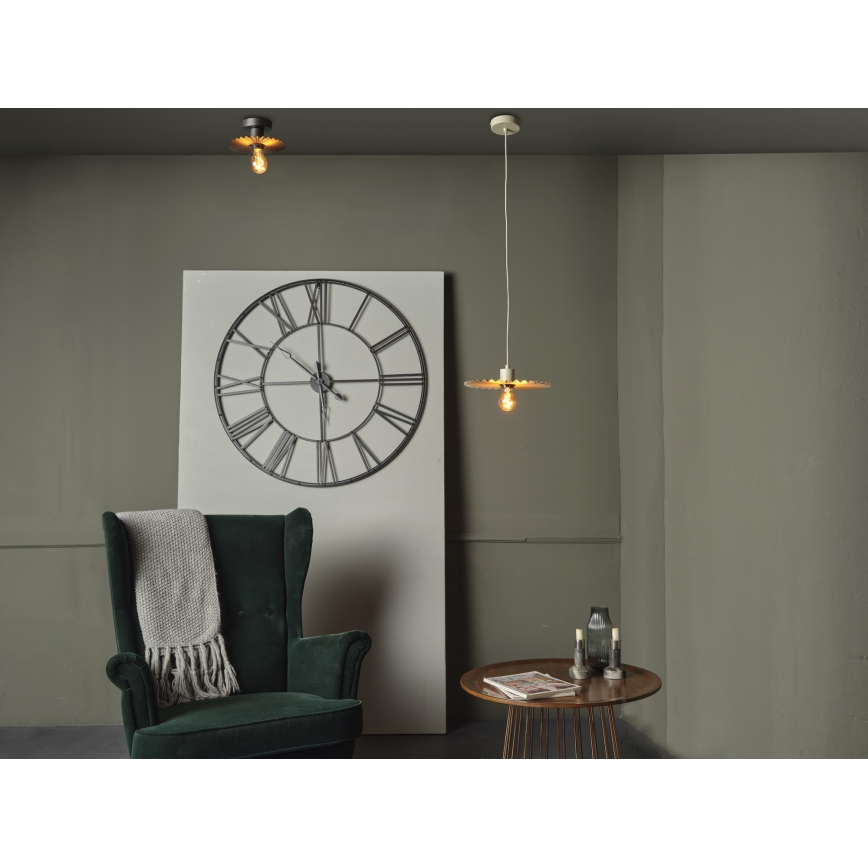 Osram - Deckenleuchte PLISSEE 1xE27/15W/230V Ø 20 cm anthrazit