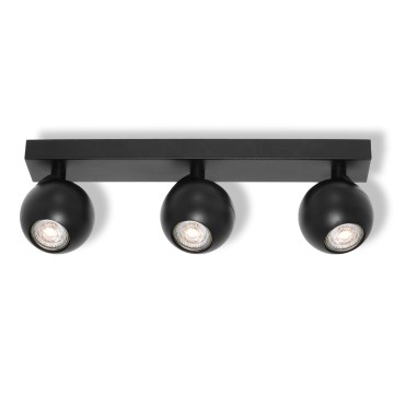 Osram - Deckenspot SPOT SPHERAL 3xGU10/6W/230V schwarz