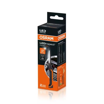 Osram - Dimmbare, wiederaufladbare LED-Taschenlampe LEDINSPECT POCKET200 LED/2W/3,7V IP54