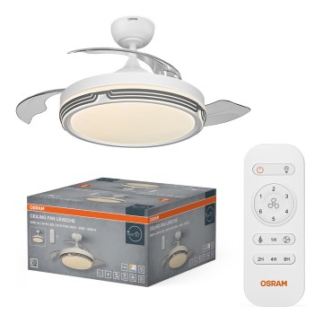 Osram - Dimmbare LED-Deckenleuchte mit Ventilator LEVECHE LED/36W/230V 3000/4000/6500K + Fernbedienung