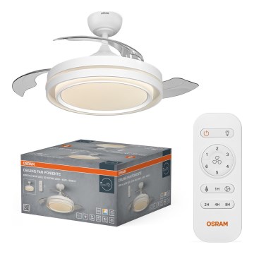 Osram - dimmbare LED-Deckenleuchte mit Ventilator PONIENTE LED/36W/230V 3000/4000/6500K + Fernbedienung