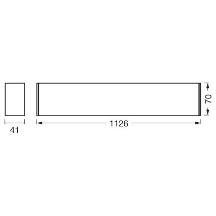Osram - dimmbare LED-Deckenleuchte OFFICE LINE LED/11/20/30W/230V 4000K 112,6 cm weiß