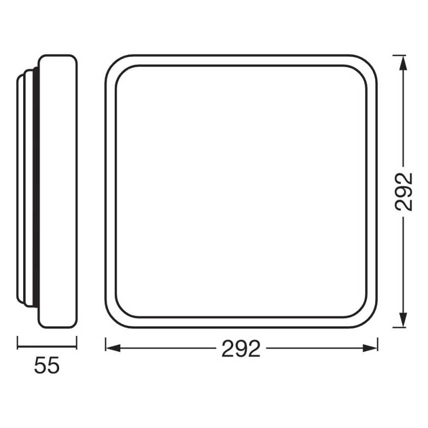 Osram - LED-dimmbare Deckenleuchte ORBIS ALICIA LED/16W/230V 29,2x29,2 cm beige