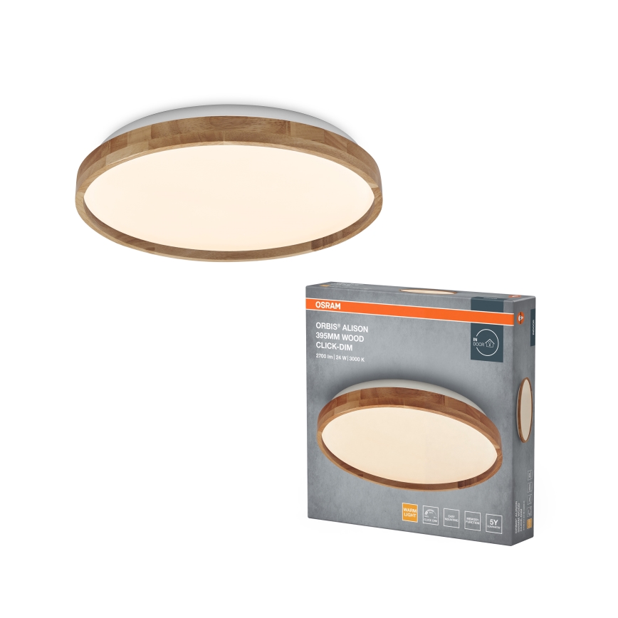 Osram - dimmbare LED-Deckenleuchte ORBIS ALISON LED/24W/230V Ø 39,5 cm beige