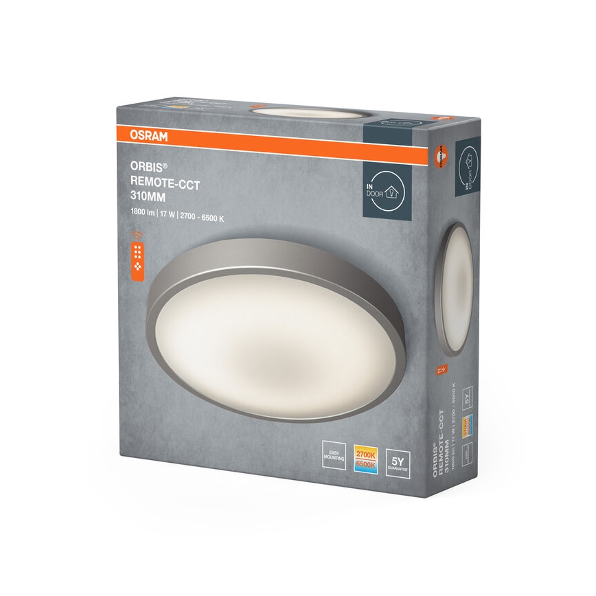 Osram - dimmbare LED-Deckenleuchte ORBIS LED/17W/230V 2700-6500 K Ø 31 cm + Fernbedienung
