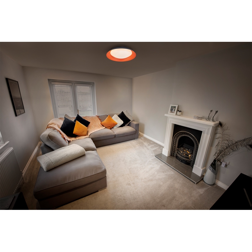 Osram - LED-dimmbare Deckenleuchte ORBIS PLATE LED/45W/230V Ø 48 cm orange/schwarz