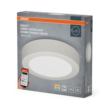Osram - LED-dimmbare Deckenleuchte SMART+ DOWNLIGHT LED/12W/230V Ø 20 cm 3000-6500K Wi-Fi