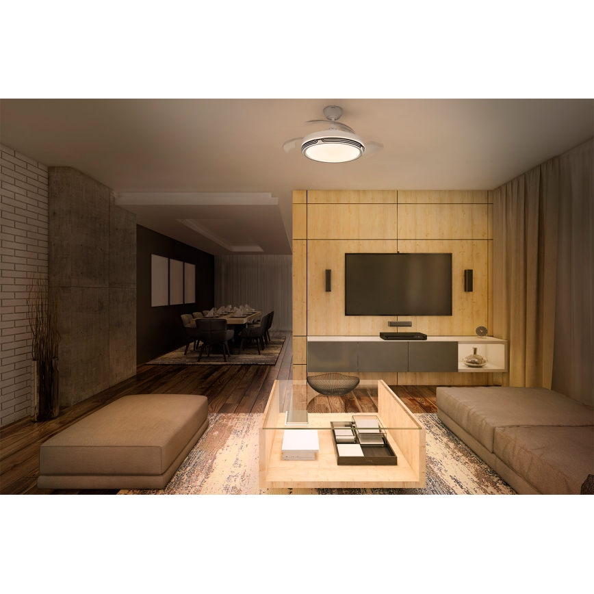 Osram - Dimmbare LED-Deckenleuchte mit Ventilator LEVECHE LED/36W/230V 3000/4000/6500K + Fernbedienung