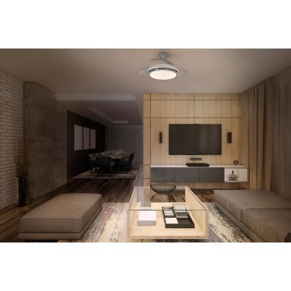 Osram - Dimmbare LED-Deckenleuchte mit Ventilator LEVECHE LED/36W/230V 3000/4000/6500K + Fernbedienung