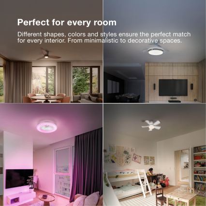 Osram - SOLANO LED dimmbare Deckenleuchte mit Ventilator LED/26W/230V 3000/4000/6500K + Fernbedienung