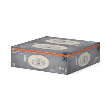 Osram - SOLANO LED dimmbare Deckenleuchte mit Ventilator LED/26W/230V 3000/4000/6500K + Fernbedienung