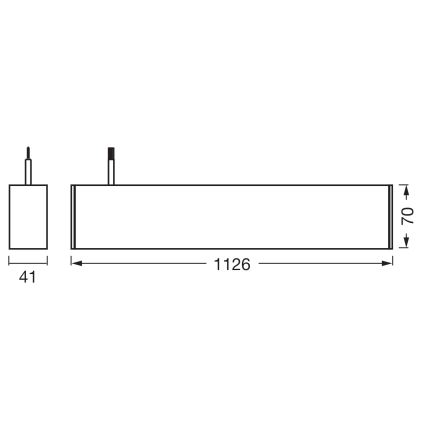 Osram - LED-dimmbare Pendelleuchte an Kabel OFFICE LINE LED/42W/230V 4000K 112,6 cm schwarz