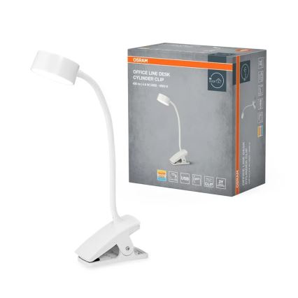 Osram - LED-dimmbare Tischlampe mit Klemme OFFICE LINE LED/4,8W/230V 3000/4000/6500K weiß