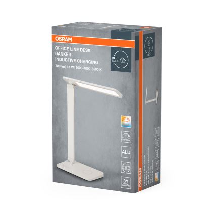 Osram - Dimmbare LED-Schreibtischlampe OFFICE LINE LED/17W/230V 3000/4000/6500K weiß