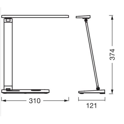 Osram - Dimmbare LED-Schreibtischlampe OFFICE LINE LED/17W/230V 3000/4000/6500K weiß