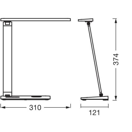 Osram - LED-dimmbare Schreibtischlampe OFFICE LINE LED/7W/230V 3000/4000/6500K schwarz