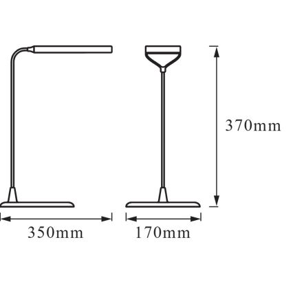 Osram - dimmbare LED-Schreibtischleuchte PANAN LED/5W/5V