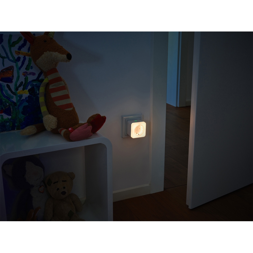 Osram - Dimmbare LED-Schuko-Steckdose mit Beleuchtung SMART+ NIGHTLIGHT 3680W/230V Wi-Fi