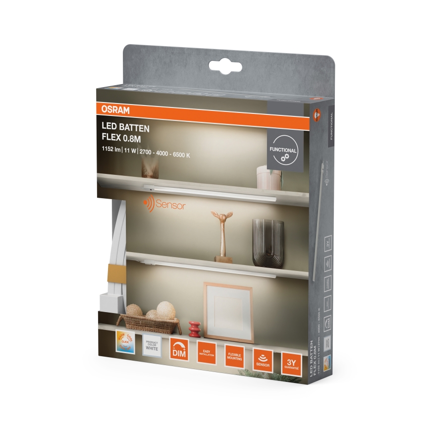 Osram - LED-Unterbauleuchte, dimmbar, mit Bewegungsmelder BATTEN LED/11W/230V 2700/4000/6500K 81,7 cm weiß