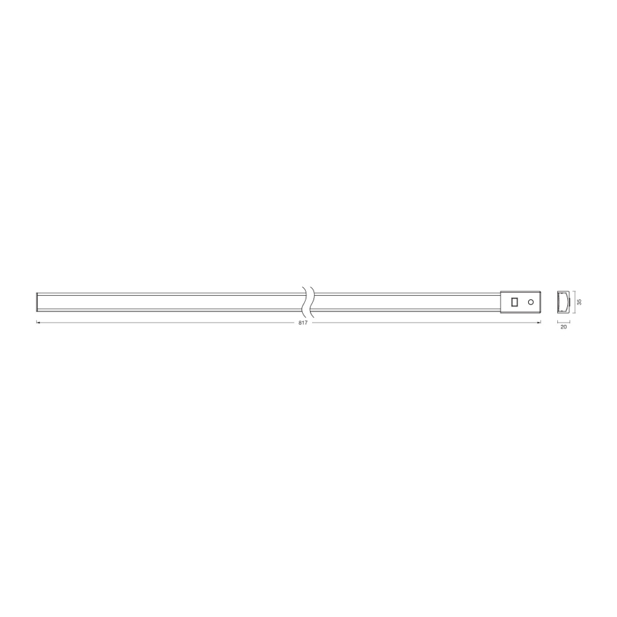 Osram - LED-Unterbauleuchte, dimmbar, mit Bewegungsmelder BATTEN LED/11W/230V 2700/4000/6500K 81,7 cm weiß