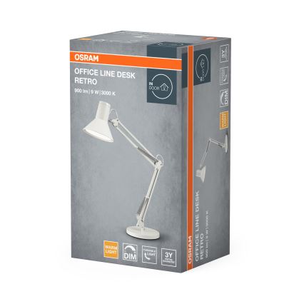 Osram - Dimmbare LED-Tischlampe OFFICE LINE LED/9W/230V 3000K weiß