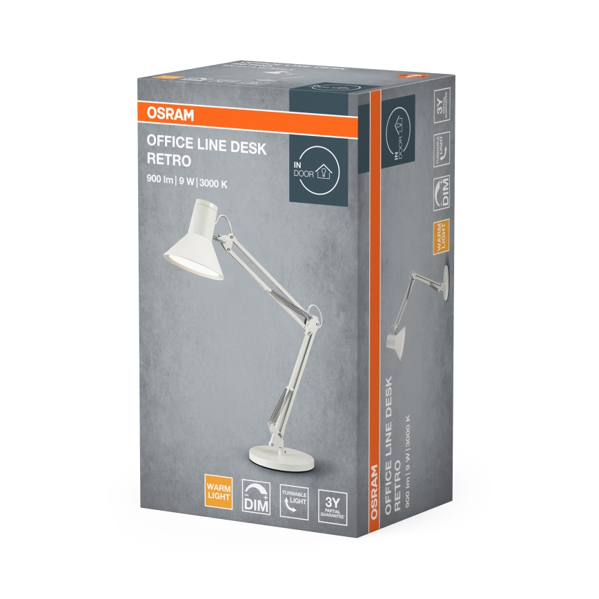 Osram - Dimmbare LED-Tischlampe OFFICE LINE LED/9W/230V 3000K weiß