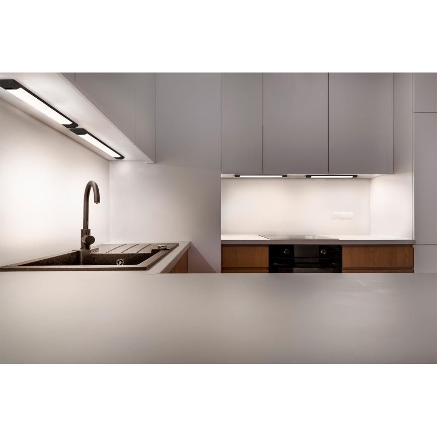 Osram - Dimmbare LED-Unterbauleuchte mit Bewegungsmelder LINEAR EDGE LED/8W/230V 3000/4000/6500K 50 cm schwarz