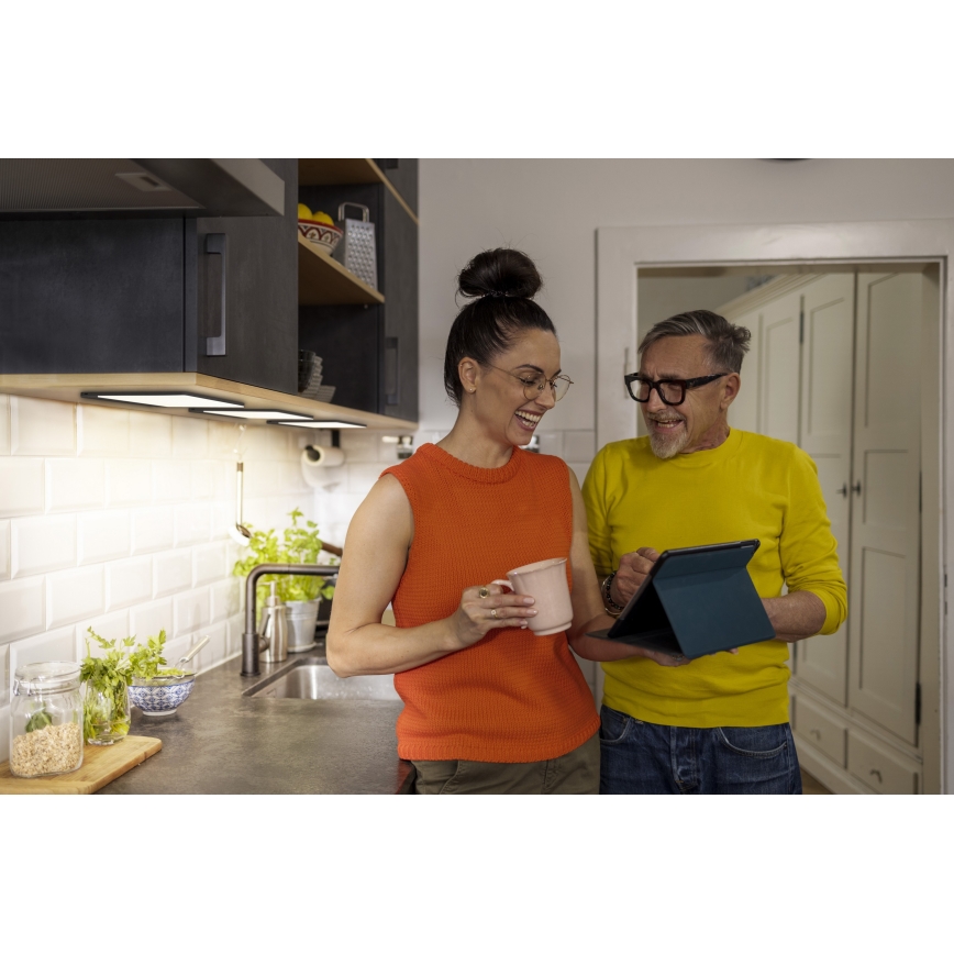 Osram - LED dimmbare Unterbauleuchte mit Bewegungsmelder UNDERCABINET LED/7,5W/230V 3000/4000/6500K 20x30 cm schwarz