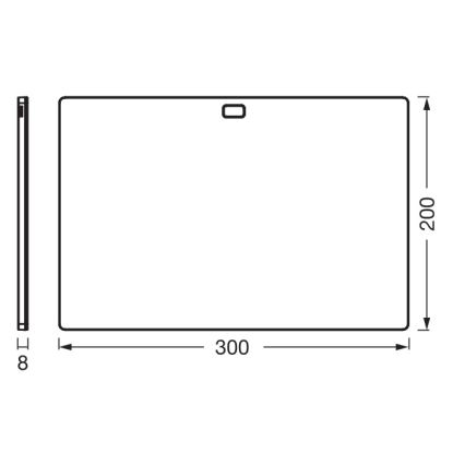 Osram - LED dimmbare Unterbauleuchte mit Bewegungsmelder UNDERCABINET LED/7,5W/230V 3000/4000/6500K 20x30 cm schwarz