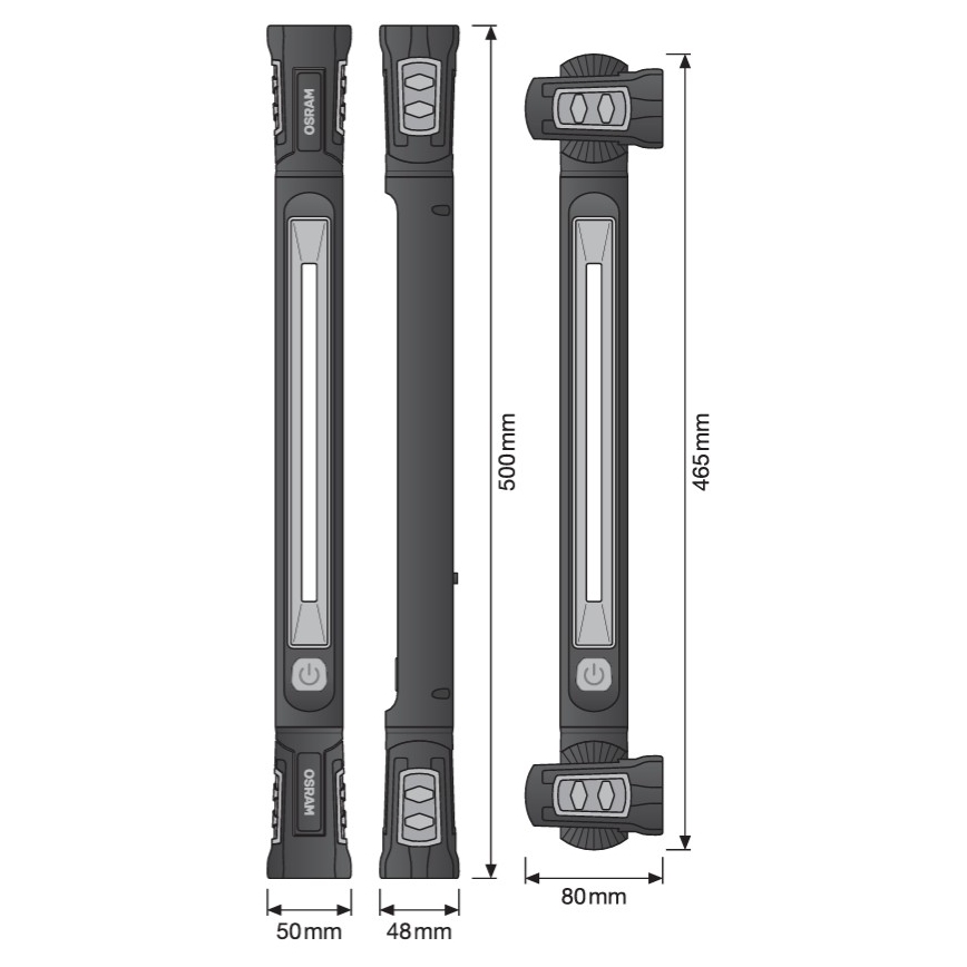 Osram - Wiederaufladbare, dimmbare LED-Taschenlampe LEDINSPECT UTILITY1000 LED/19W/7,4V 2600 mAh