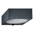 Osram - Dimmbare Solar-LED-Wandleuchte mit Sensor ENDURA STYLE LED/10,7W/4,2V 2000 mAh IP65 Anthrazit
