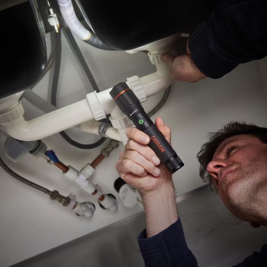 Osram - Dimmbare, wiederaufladbare LED-Taschenlampe LEDINSPECT PRO TORCH 500 LED/6W/3,7V 2200 mAh IP44