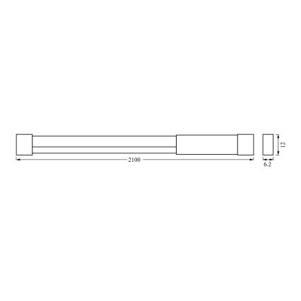 Osram - LED RGBW dimmbarer Streifen NEON FLEX 2m LED/4W/5V + Fernbedienung