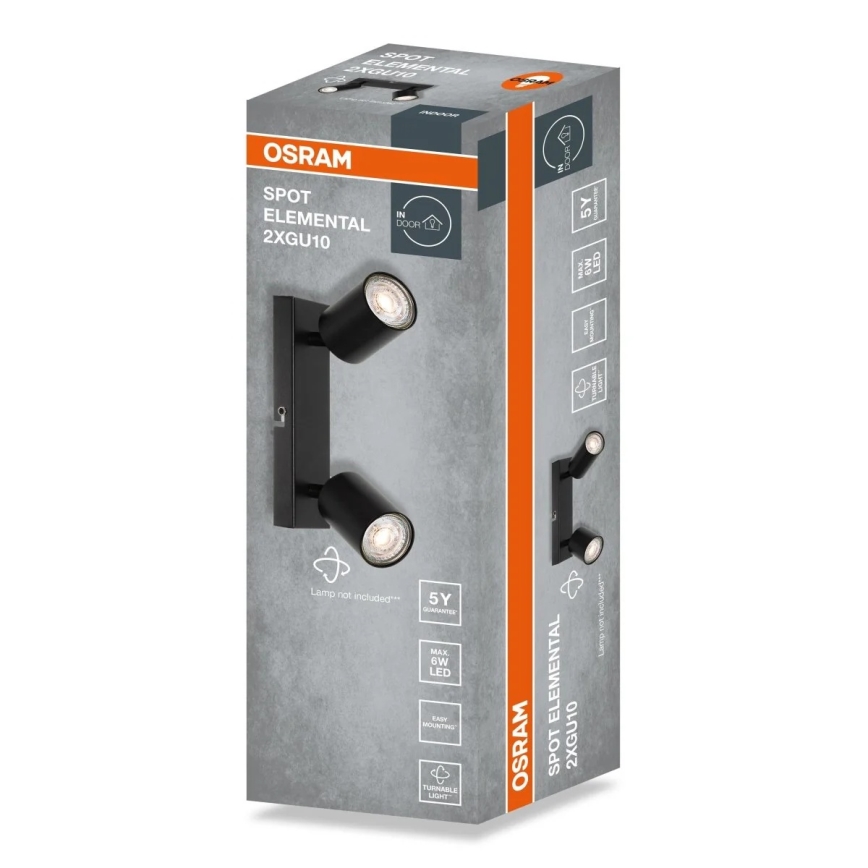 Osram - Einbaustrahler ELEMENTAL 2xGU10/6W/230V
