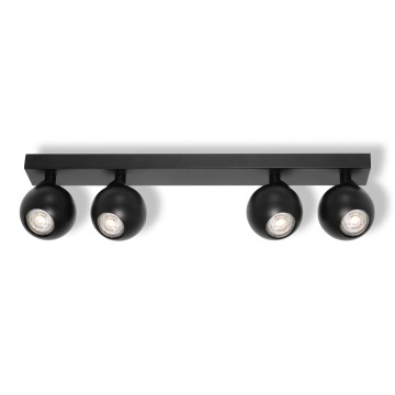 Osram - Einbaustrahler SPOT SPHERAL 4xGU10/6W/230V schwarz