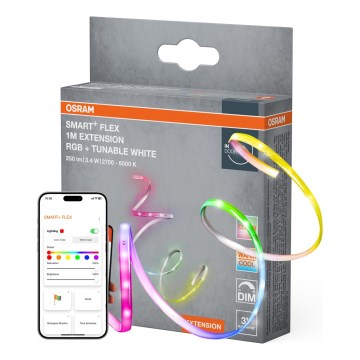 Osram - Erweiterungsset für dimmbaren LED-Streifen SMART+ FLEX RGB+TW 1m LED/3,4W/24V 2700-6500K Wi-Fi