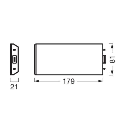 Osram - Erweiterungsset für LED-Unterbauleuchte UNDERCABINET LED/3,85W/36V 3000K 8,1x17,9 cm schwarz