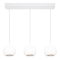 Osram - Hängeleuchte mit Kabel SPOT SPHERAL 3xGU10/6W/230V Weiß