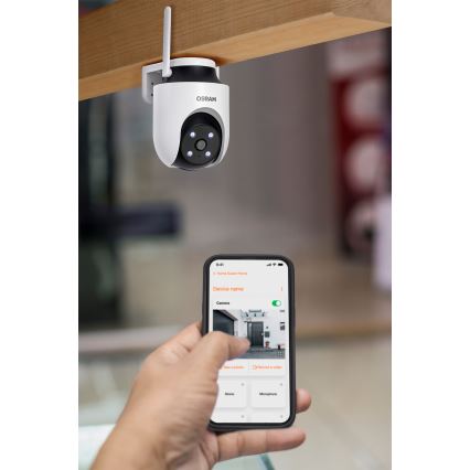 Osram - Intelligente Außenkamera 360° mit Sensor 2K SMART+ 230V IP65 Wi-Fi